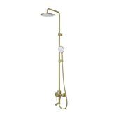 Aiger Iddis душевая система с тропическим душем золотая AIGMG3Fi06