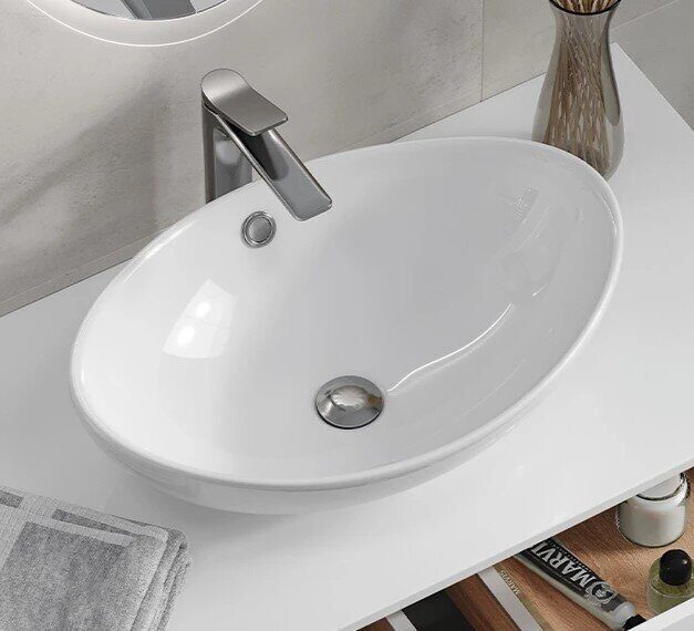 Velvex 7027A раковина накладная на столешницу 57x39x20 см