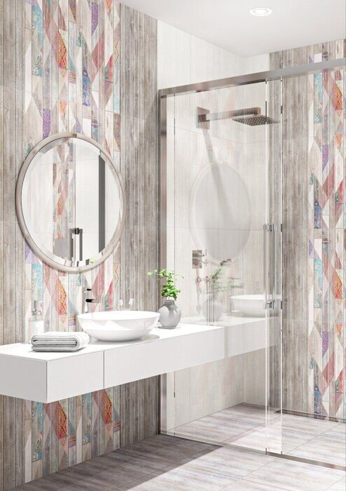 Shabby Inti настенная плитка цветная матовая 31х63см Azori