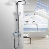 Tomahawk Gappo G2402-8 душевая система с верхним душем белый, хром