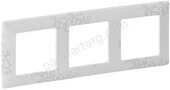 Рамка 3 поста для серии Valena Legrand Life в цвете эл грей
