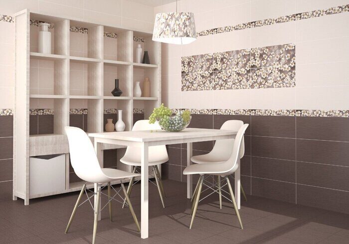 Amati Mocca настенная плитка темно-коричневая полуматовая 20х50см Azori