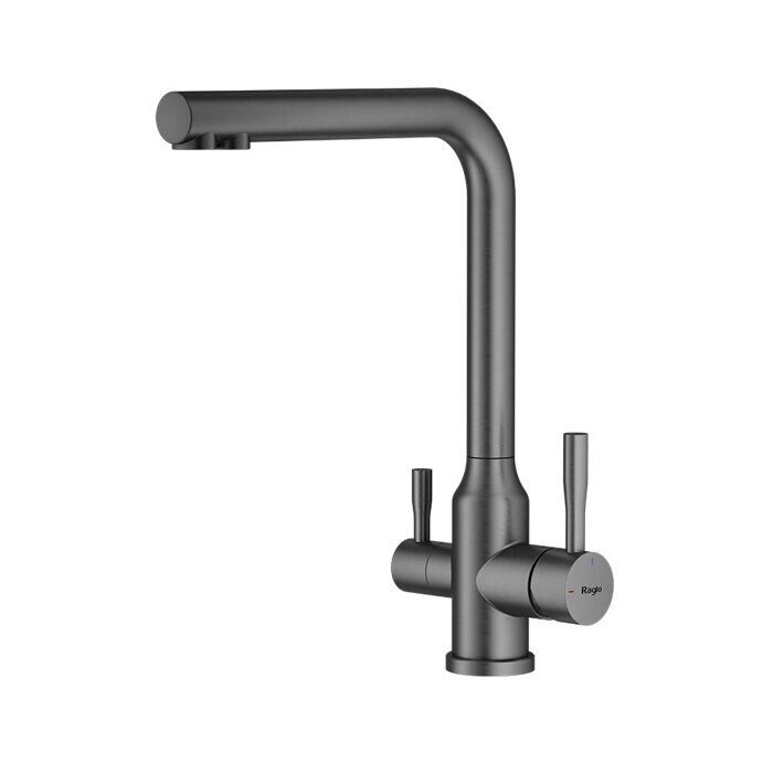 Raglo R81.61.09 смеситель для кухни с подключением к фильтру питьевой воды, графит