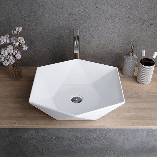 Grossman GR-3029 накладная раковина белая