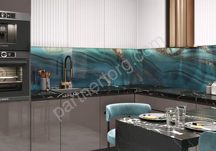 Wow Aquamarine LCM керамогранит бирюзовый суперполированный 120х60см