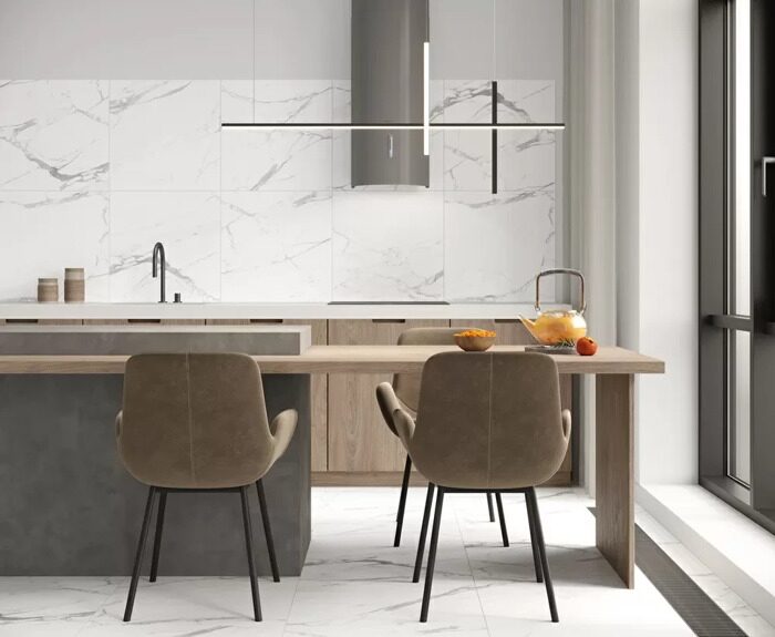 Carrara Terrific Silver белый матовый керамогранит 60х60см Ceradim