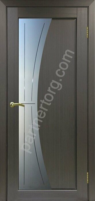 Сицилия 721.21 линии межкомнатная дверь Венге FL со стеклом мателюкс