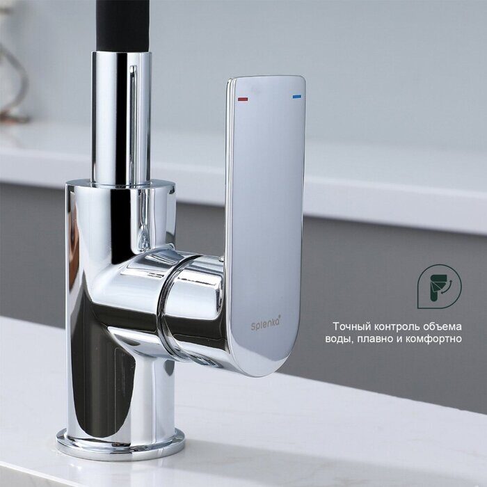 S05.43 Splenka Смеситель для кухни, хром