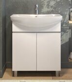 Wing 700-2-0 тумба белая для ванной комнаты с умывальником Балтика 70