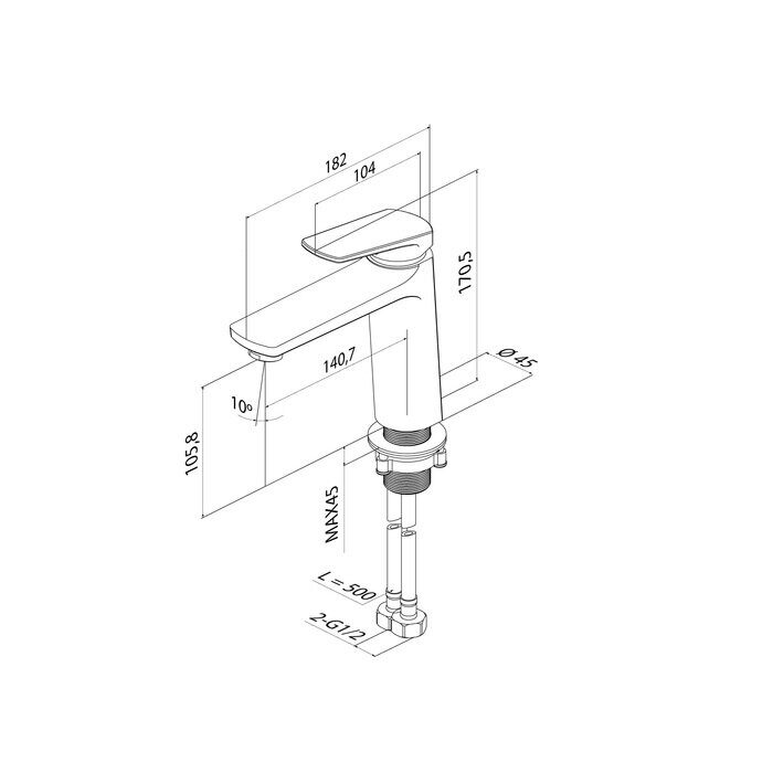 Ever Iddis хром смеситель для умывальника EVESB00i01
