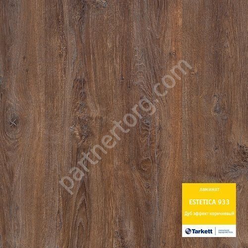Дуб Эффект коричневый ламинат Tarkett Estetica 933 33 класс