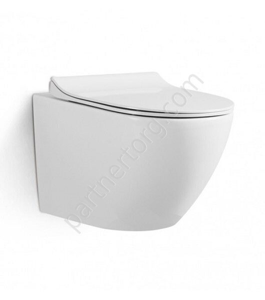 Grossman GR-4455us подвесной безободковый унитаз белый с сидением