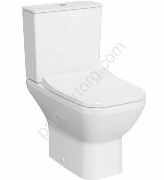 Integra Square Open-Back безободковый напольный унитаз, сиденье тонкое микролифт Vitra