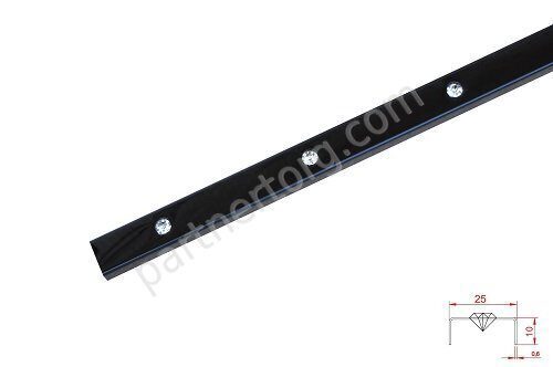 Ruby Black вставка полированная Juliano DR2514 25х10мм