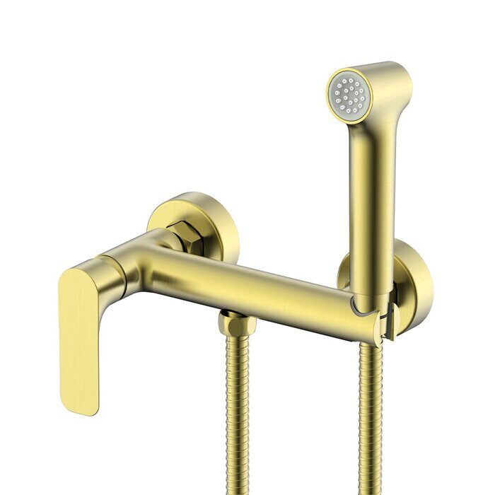 Raglo R03.51.03 смеситель с гигиеническим душем, сатин золотой