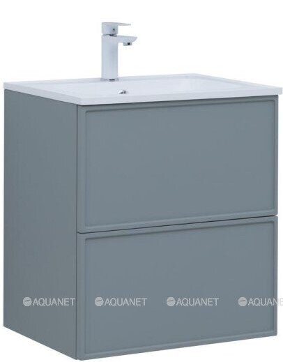 Арт 60 тумба мисти грин для ванной комнаты под столешницу  Aquanet