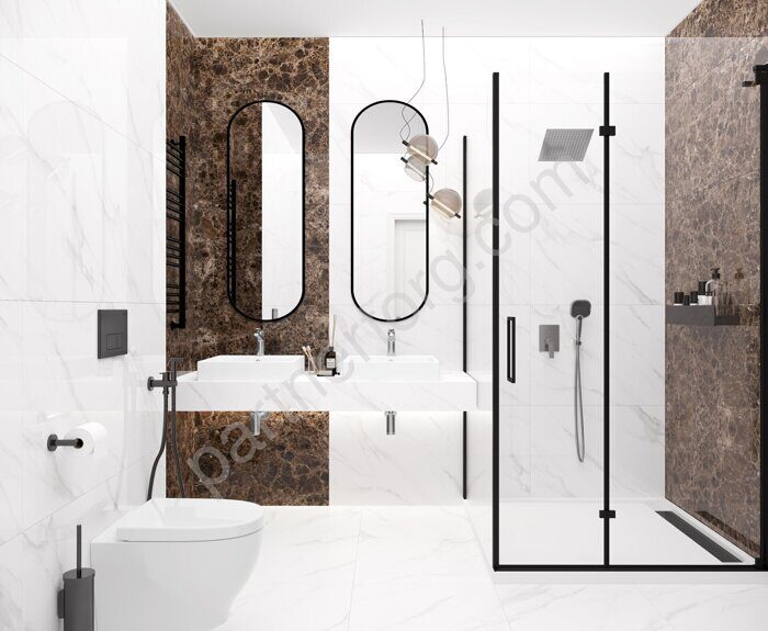 Swizer white полированный керамогранит 120х60 Laparet