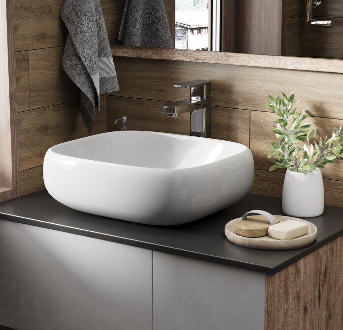 Falcon Grossman GR-3053 накладная раковина белая 45х40см