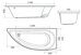 Piccolo ванна акриловая асимметричная 170х75 см 1 Марка правая