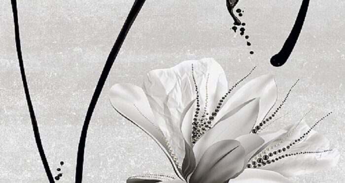 Картье сер панно 01 400х750 керамическое матовое из 3-х плиток Gracia Ceramica