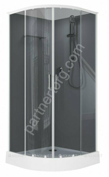 Passion EVO душевая кабина 90х90см прозрачное тонированное стекло, набор 3 Aquanet