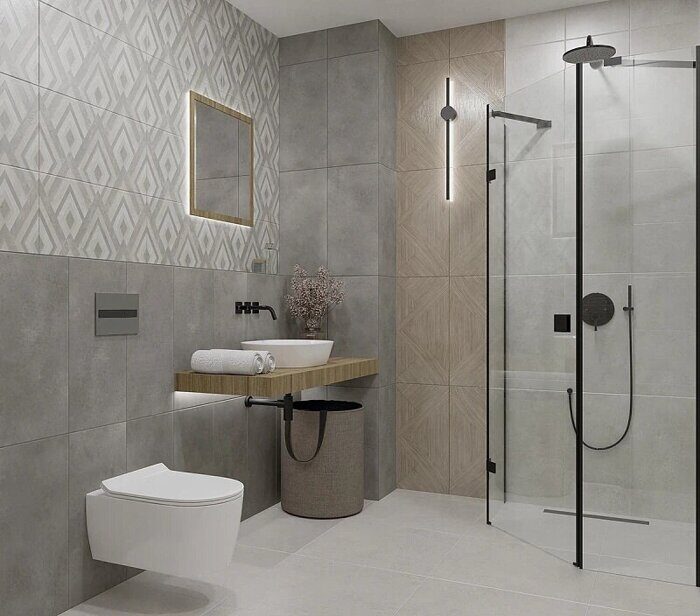 Cemento керамическая плитка матовая 31х63см Azori