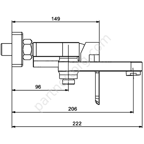 Noar Gappo G3248 смеситель для ванны белый хром
