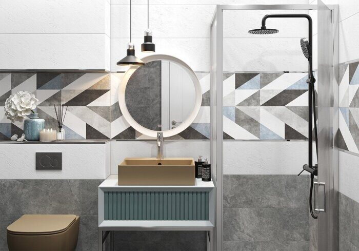 Leon White Delacora настенная плитка белая матовая 24,6х74см