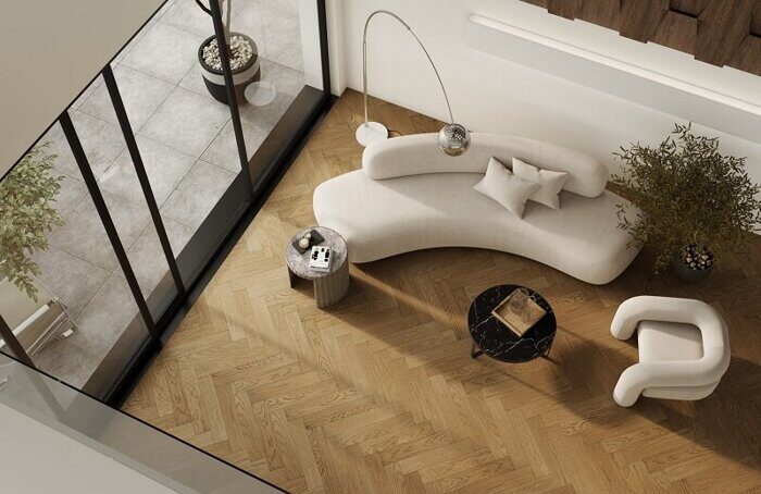 Дуб Рустикальный 33-410 Quartz Parquet Английская елка Fargo замковый кварцевый паркет