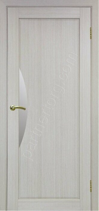 Сицилия 723.21 межкомнатная дверь дуб беленый FL со стеклом мателюкс