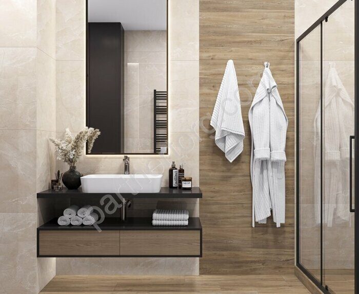 Carnico Beige бежевый полированный керамогранит 60х120см Laparet