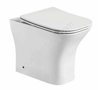 CeramaLux унитаз напольный приставной  безободковый белый 215D-1