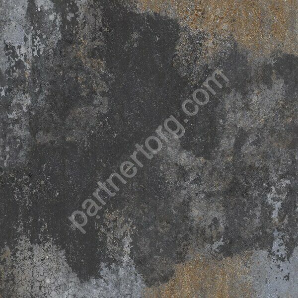 Iron Basalto Dark IR02 черный неполированный керамогранит 60х60см Estima