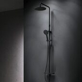 Душевая система стойка с тропическим душем, чёрный, F0780222 Like AM.PM