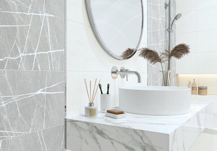 Chicago Lay White New Trend настенная плитка белая матовая 20х60см