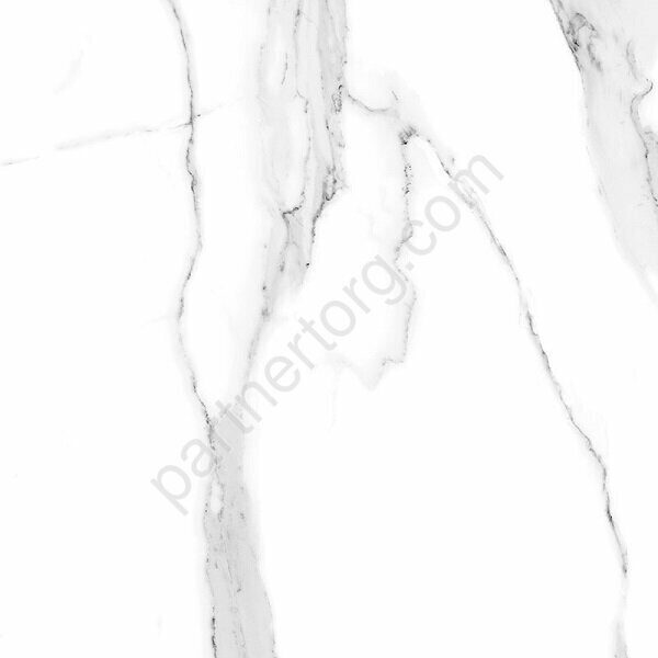 Milos Statuario Polished Staro керамогранит белый полированный 60х60 см