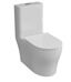 Grossman Classic GR-4488SQ напольный унитаз моноблок, безободковый, Торнадо белый с сидением