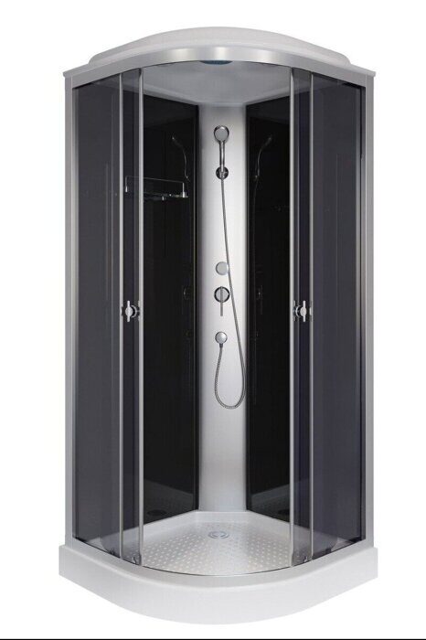 Niagara Eco E80/13/TN душевая кабина угловая 80х80х215 см, тонированное стекло, низкий поддон