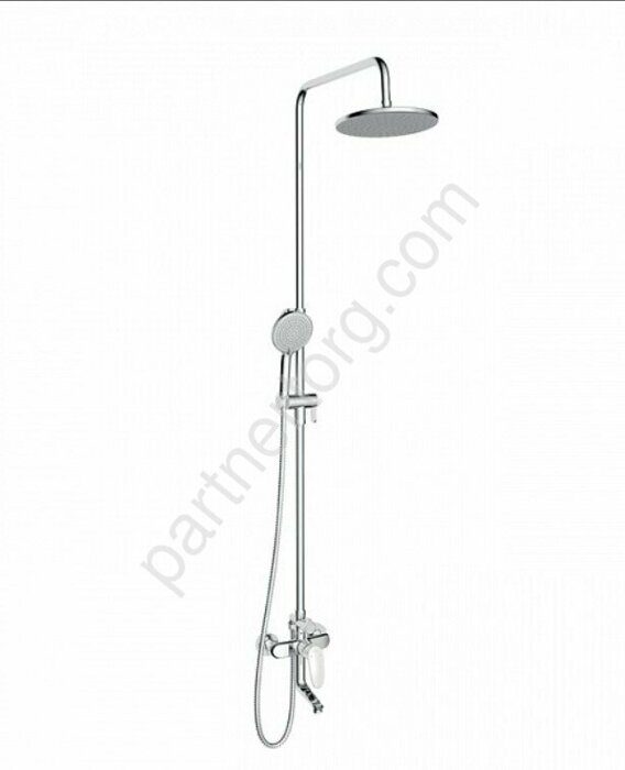 Optima Home стойка с тропическим и ручным душем, смеситель с поворотным изливом 001SB3Fi06