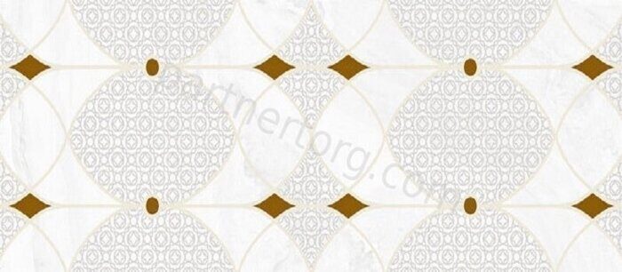 Constance grey light decor 02 300х900 керамический декор глянцевый Gracia Ceramica