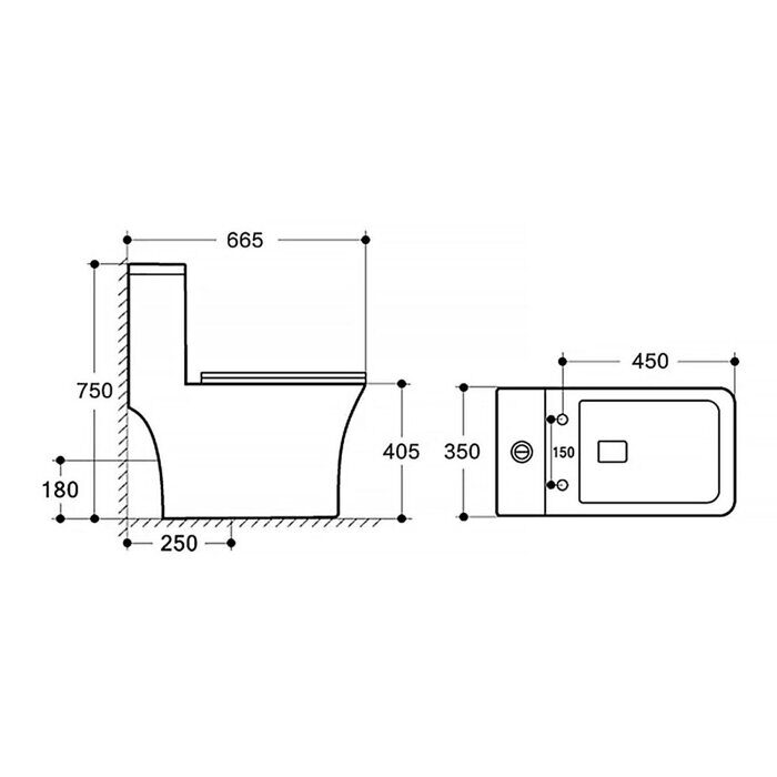 Azario Lodi AZ-8617 унитаз безободковый моноблок с крышкой-сидением, микролифт