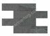 Luna/Terra Bricks Big Anthracite LN03/TE03 серый неполированный керамогранит 29х35см Estima Мозаика