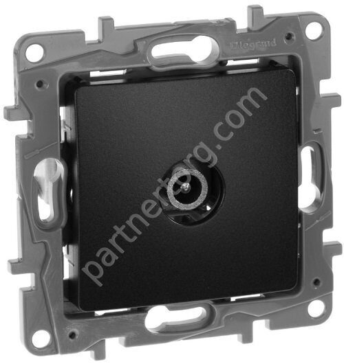 Legrand Etika розетка ТВ проходная 14дБ 5-862МГц, цвет антрацит