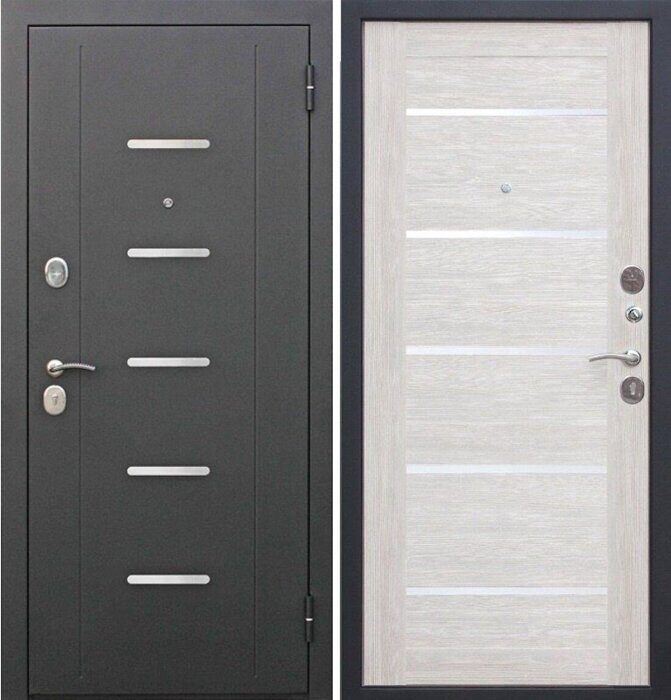 Гарда Муар Царга 7,5 дверь входная Черный муар, Лиственница беж