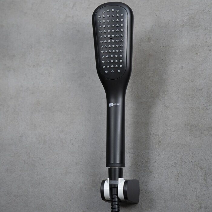 Ursus LM7222BL душевая система скрытого монтажа с тропическим душем, черный Lemark