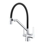 Raglo R80.62 смеситель для кухни со съемным изливом на магните и подключением фильтра питьевой воды, хром