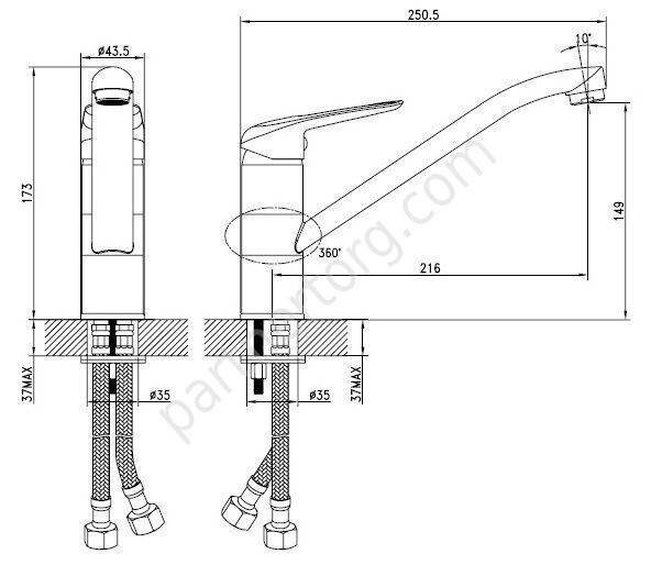 Male Iddis смеситель для мойки MALSB00i05