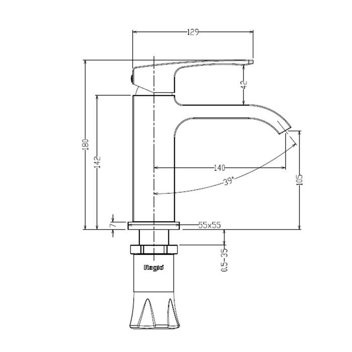 Raglo R02.10 смеситель для раковины хром