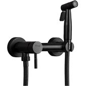 Frap F7503-6 смеситель с гигиеническим душем, чёрный