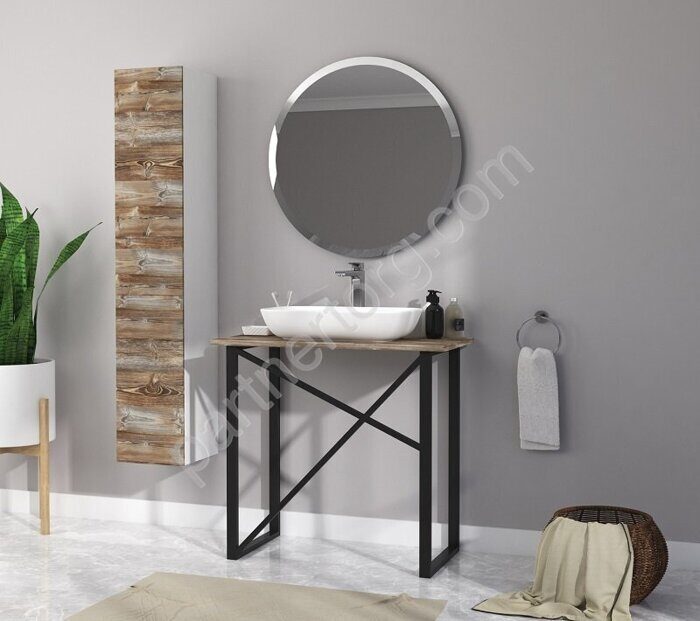 Aurora 80 зеркало для ванной комнаты круглое Marka One